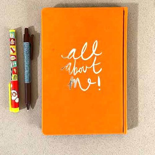 آبرنگ دفتر ALL ABOUT ME نارنجی