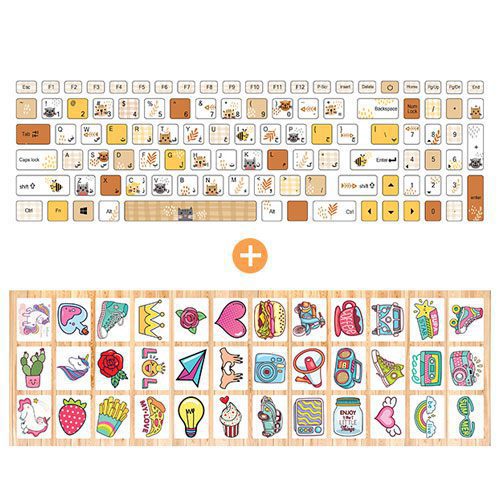 آبرنگ استیکر کیبورد میو