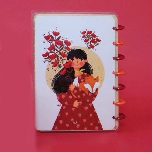 آبرنگ دفتر HAPPY NOTE دکمه ای 507