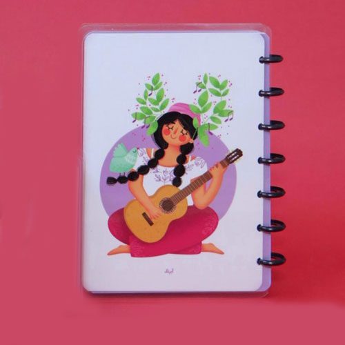 آبرنگ دفتر HAPPY NOTE دکمه ای 508