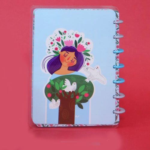 آبرنگ دفتر HAPPY NOTE دکمه ای 511