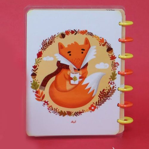 آبرنگ دفتر HAPPY NOTE دکمه ای 530