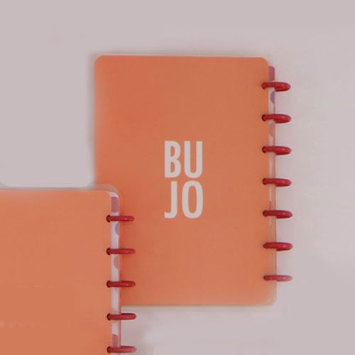 آبرنگ دفتر بولت ژورنال دکمه ای آجری