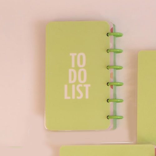 آبرنگ دفتر TO DO LIST دکمه ای سبز