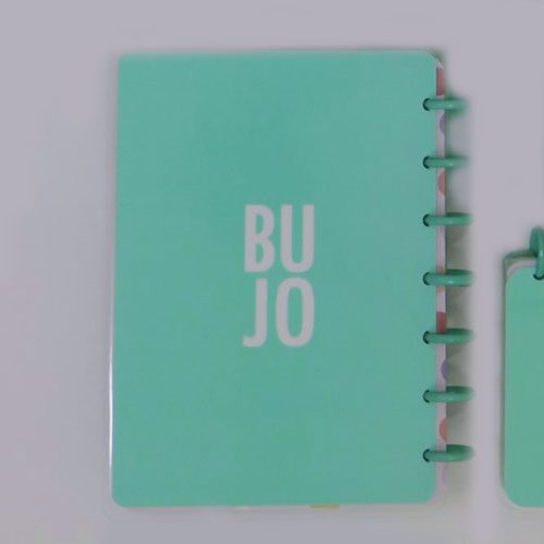 آبرنگ دفتر بولت ژورنال دکمه ای سبز آبی