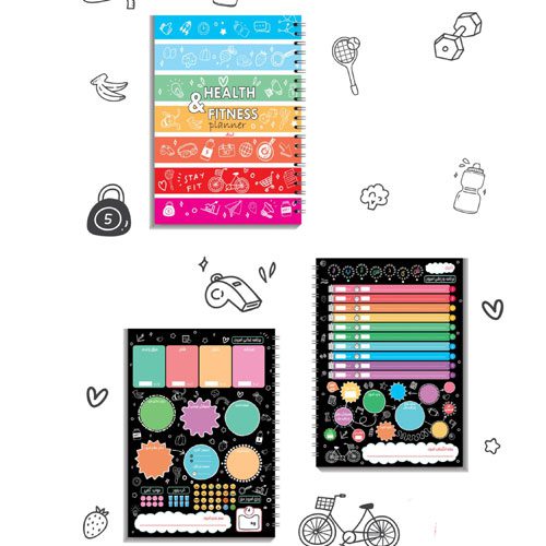 آبرنگ دفتر پلنر روزانه A5 تندرستی