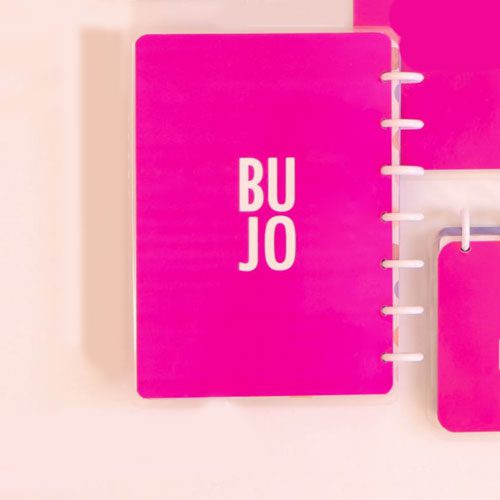 آبرنگ دفتر بولت ژورنال دکمه ای بنفش