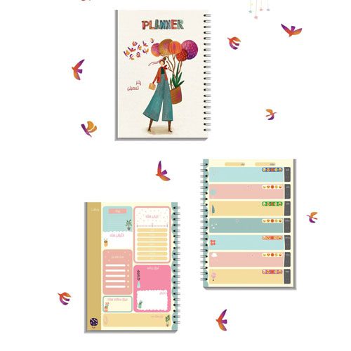 آبرنگ دفتر پلنر تحصیلی رویا