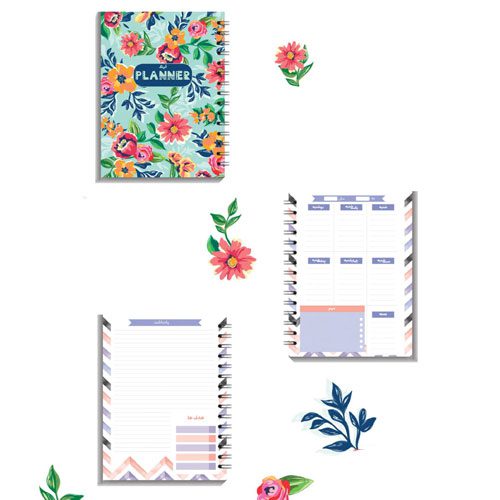 آبرنگ دفتر پلنر روزانه A6 ترگل