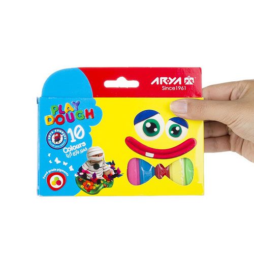 خمیر 10 رنگ مقوایی 1048 آریا