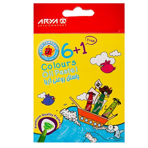پاستل روغنی 6 رنگ 2024 آریا