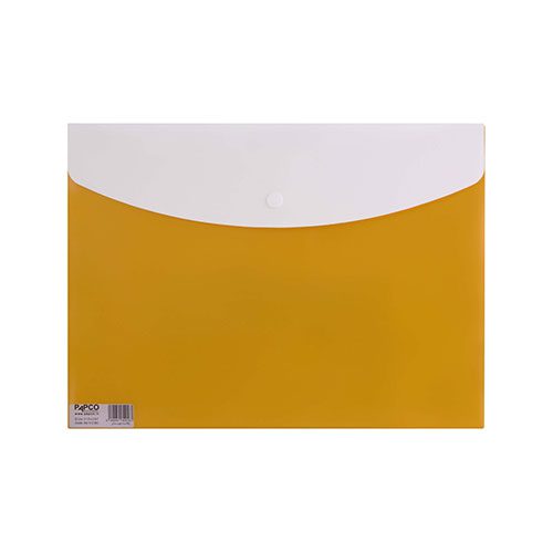 پاکت جیب دار A4 طلایی 113 پاپکو