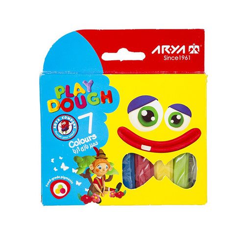 خمیر 7 رنگ مقوایی 1047 آریا