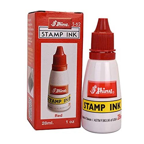 شاینی جوهر استامپ قرمز