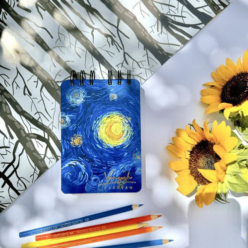 هشتگ 119 دفتر طراحی ونگوگ A5 جلد سخت